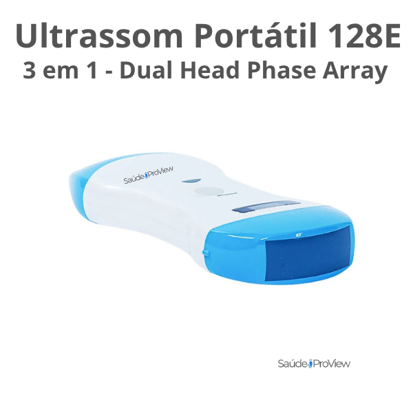 Ultrassom Portátil Inteligente Handheld, WiFi, 128 Elementos, Multifuncional 3 em 1 - 2025
