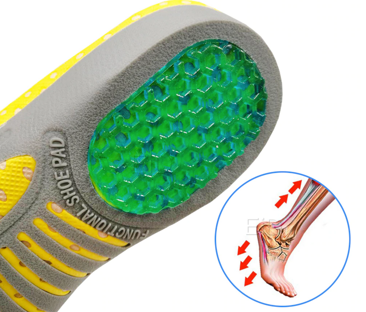 Palmilhas de Gel Anti-Impacto Qualidade Premium