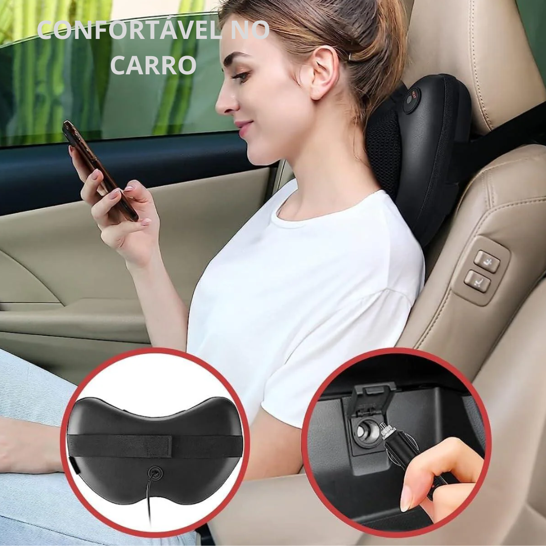 Massageador Corporal Elétrico com 8 Cabeças, Termoterapia, Magnetoterapia, Shiatsu Portátil, Novo