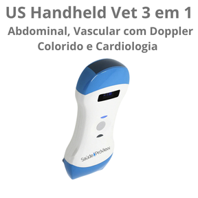 Ultrassom Portátil Veterinário  SaúdeProView Handheld, WiFi, 128E 3 em 1