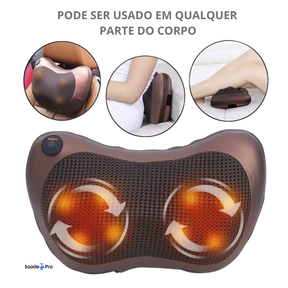 Massageador Corporal Elétrico com 8 Cabeças, Termoterapia, Magnetoterapia, Shiatsu Portátil, Novo